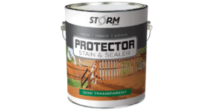 STORM SYSTEM Storm Protector Penetrating Sealer & Stain Protector - Deck Protector, Fence Protector, Cedartone Stain - 1 Case of 4 Individual Gallons, Cedartone
