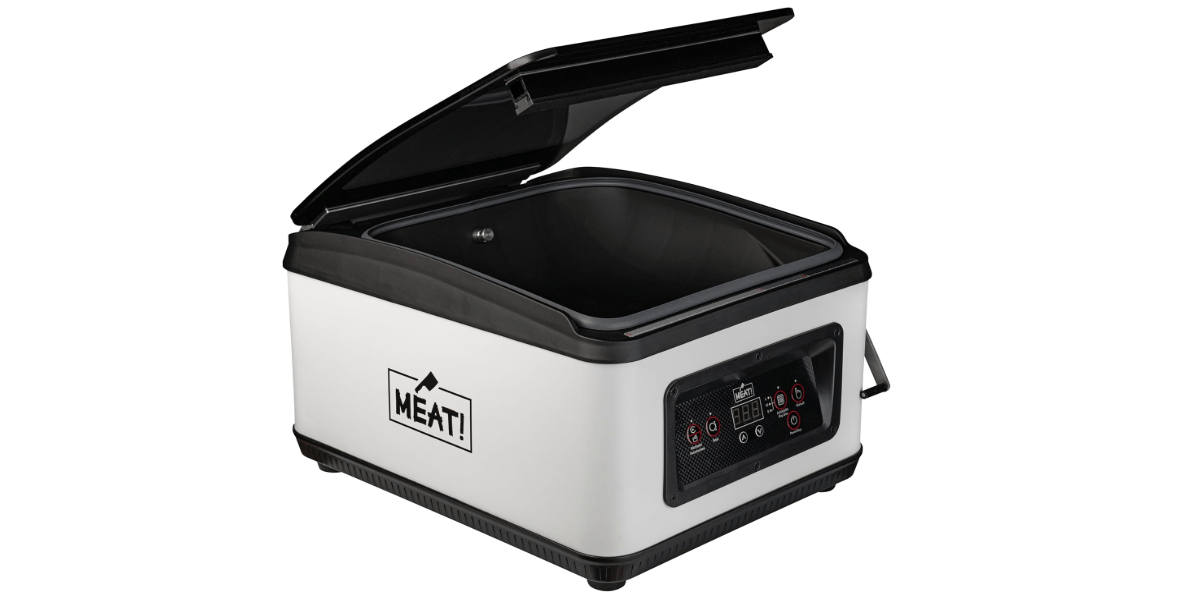 MEAT! Chamber Vacuum Sealer With Oil-Less Pump, 12" Sealing Bar, and Deep Chamber for Preserving Meat and Vegetables
