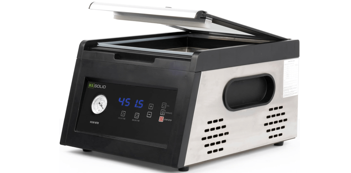 U.S. Solid 12" Chamber Vacuum Sealer, 900W Vacuum Packing Machine for Wet & Dry Foods, Meat, Sous Vide, Commercial & Home Use, Maximum Vacuum Pressure 0.95 kpa for Optimal Food Preservation
