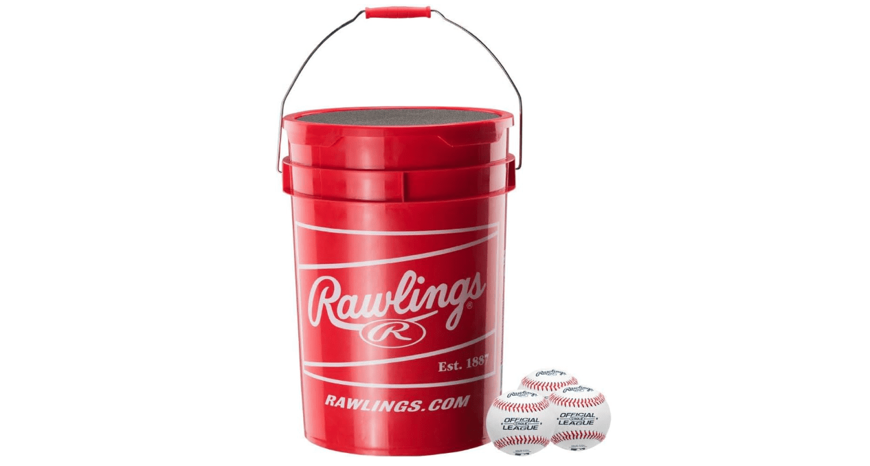 Rawlings Sporting Goods R10u Exclusive Edition Baseball 30 Bucket 30 Ball Pack W/Bucket White