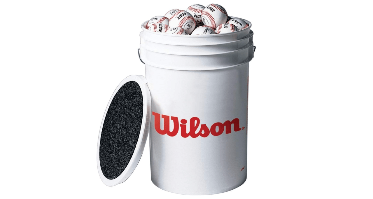 Wilson A1030 Champion Series Baseballs Bucket (3 Dozen)