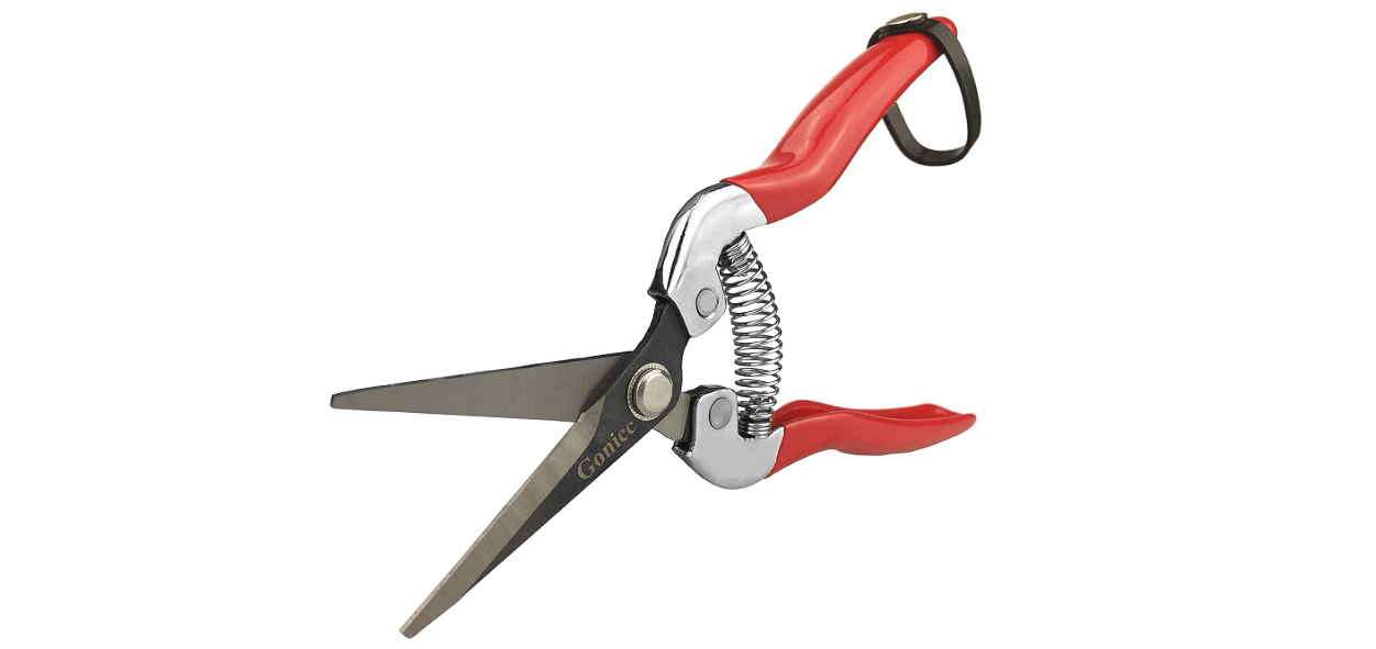 gonicc Professional Micro-Tip Pruning Snip (GPPS-1008), Small Garden Hand Pruner & shears For Arranging Flowers, Trimming Plants & Hydroponic Herbs, And Harvesting Fruits & Vegetables.
