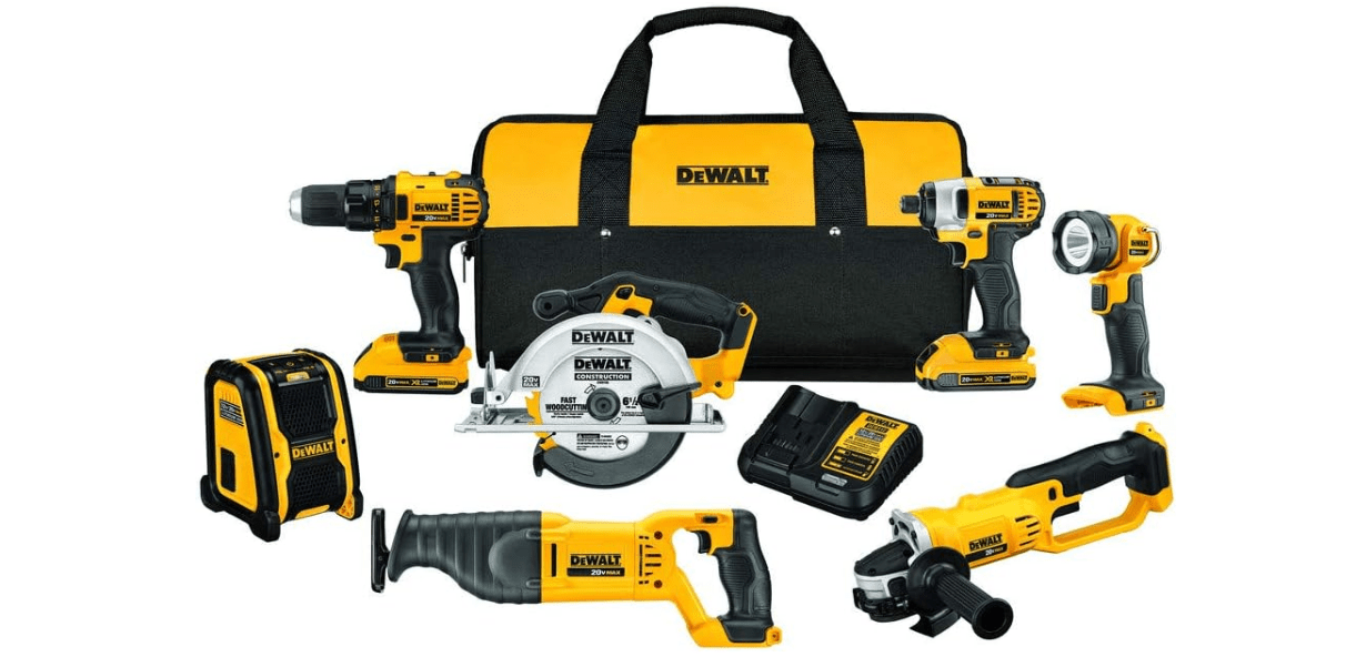 DEWALT 20V MAX Combo Kit, Compact 7-Tool (DCK720D2) 