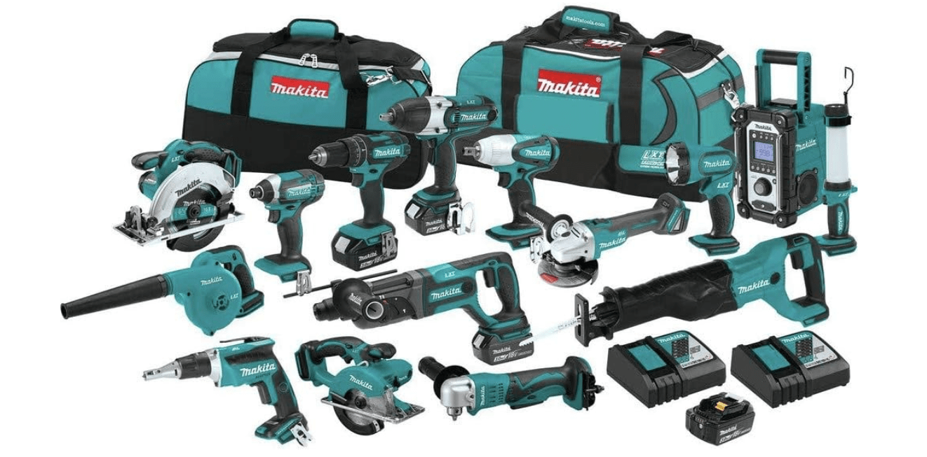 Makita XT1501 18V LXT® Lithium-Ion Cordless 15-Pc. Combo Kit (3.0Ah) 