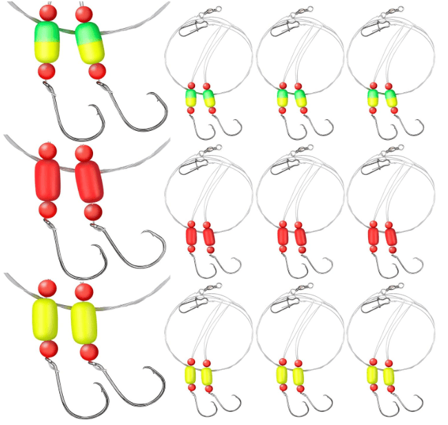 JellyArch Pompano Rig (12-Pack, Green): Beginner-Friendly