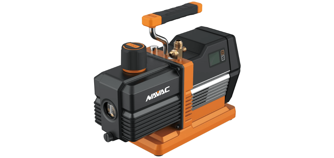 NAVAC NRP8Di Smart Vacuum Pump - Vacuum Pump for The Evacuation of HVAC Equipment - Smart Control Technology - 2 Year Warranty - 8 CFM Flow Rate