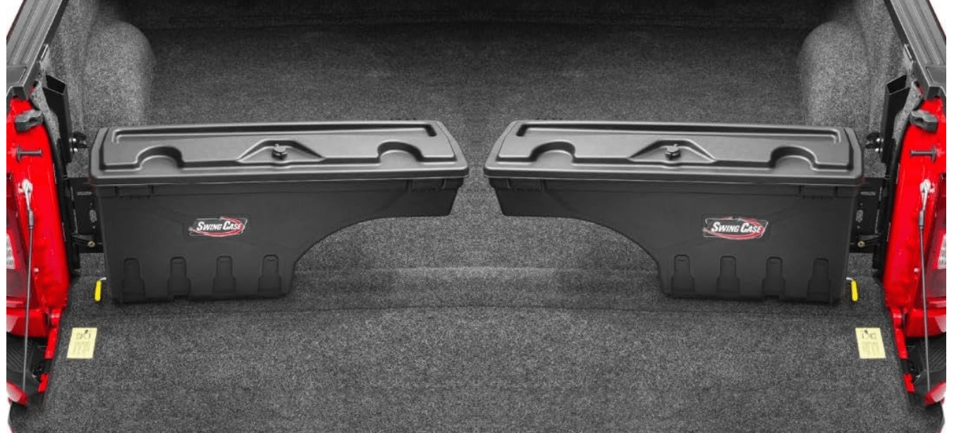 UNDERCOVER SwingCase Truck Bed Storage Box | SC100P, SC100D | Fits 2007-2019 Chevy/GMC Silverado/Sierra 2500/3500HD Driver and Passenger Set