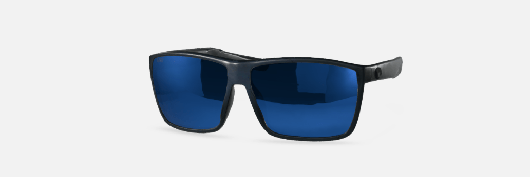 Costa Del Mar Men's Rincon Fishing and Watersports Rectangular Sunglasses