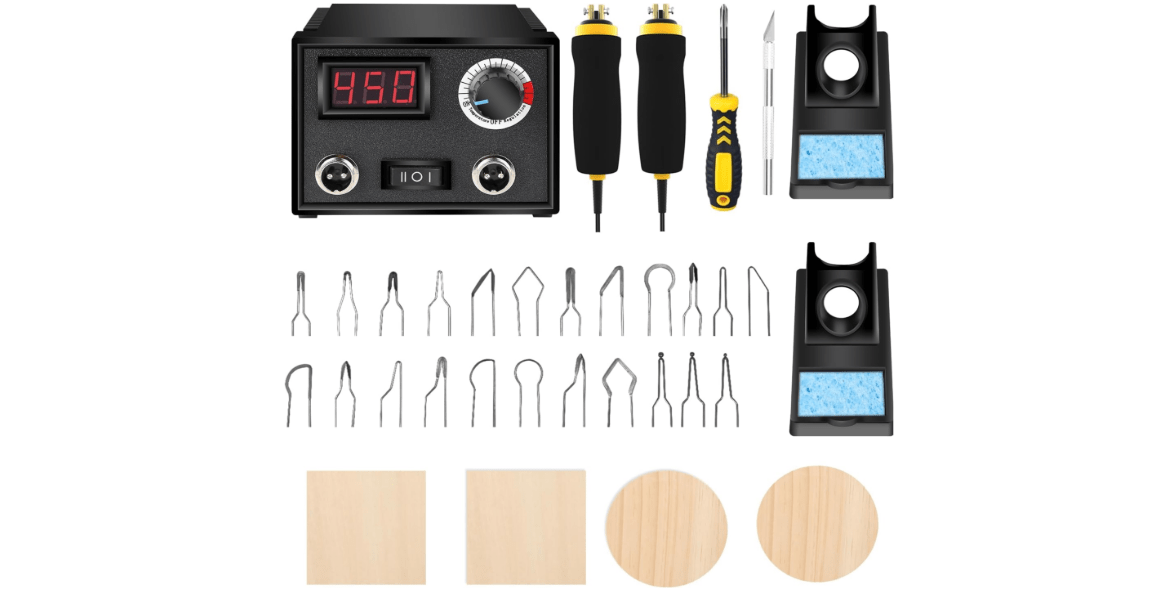 Wood Burning Kit,Wood Burning Tool,Wood Burner Tool,Wood Burning Tips,Pyrography Kit, wood burning kit for beginners,wood burning kit for kids,REMINDER FOR AUSTRALIAN USERS, USE VOLTAGE 110~127V
