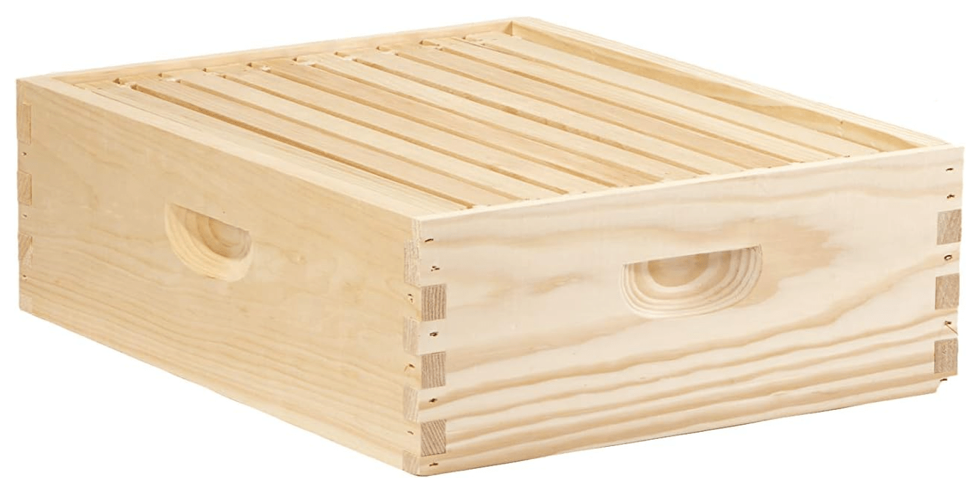 Little Giant 10-Frame Medium Super Beehive Body with Frames for Beekeeping (Item No. MEDBOX10)