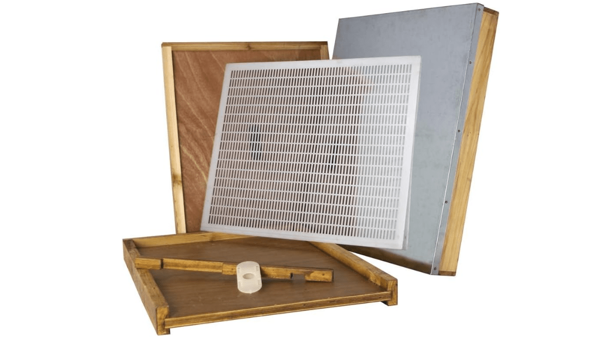 Hoover Hives 10 Frame Langstroth Beehive Parts Kit Dipped in 100% Beeswax Includes Telescoping Top Cover, Oval Bee Escape, Inner Cover, Solid Bottom Board, Entrance Reducer & Queen Excluder
