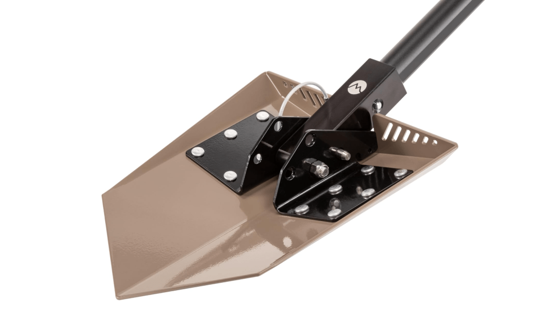DMOS Delta Shovel - Collapsible Heavy-Duty Steel Folding Shovel for Camping, Overlanding, Survival, Military, Hunting, & Off-Road Use - Flat Dark Earth - Pro