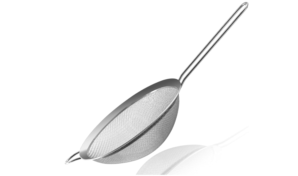 Anaeat Fine Mesh Strainers - Premium Stainless Steel Colander Sieve Sifters, with Durable Mesh and Sturdy Handle, Excellent for Sifting Dry ingredients, Flour, Pastas, Rice, Tea (8.67")