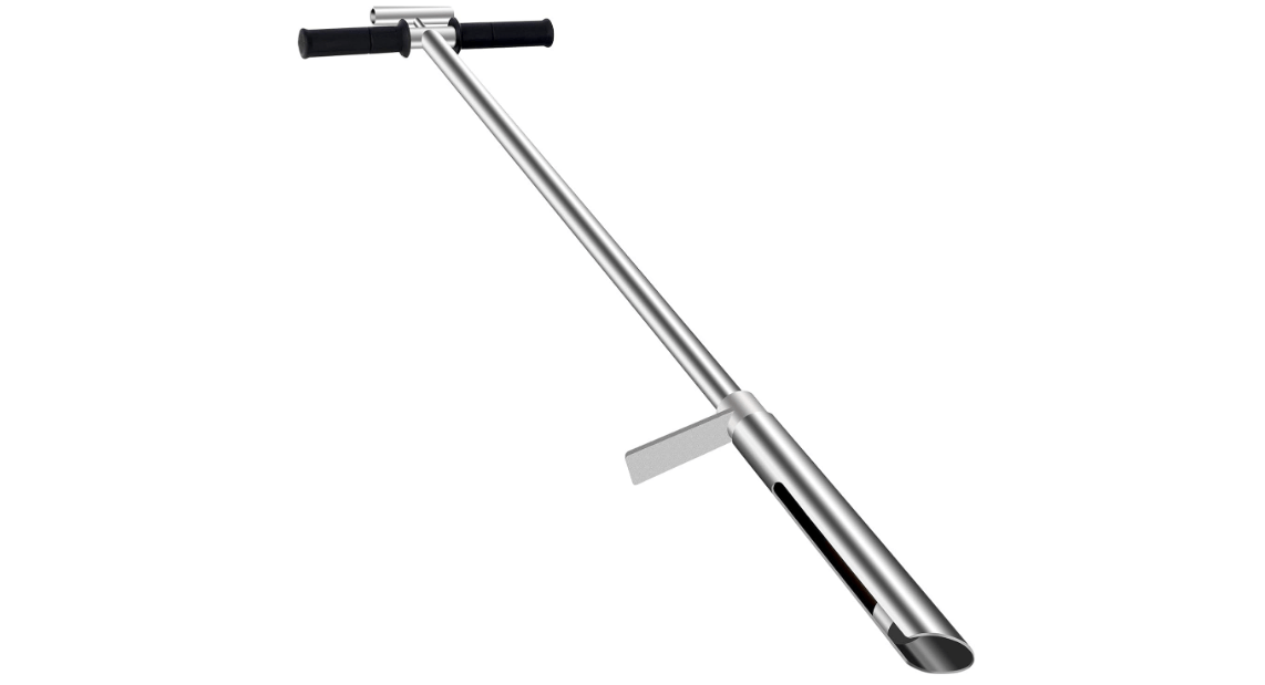 LAKAGO HOMIER 40"(1 Meter) Soil Sampler Probe 304 Stainless Steel with Ejector and Foot Pedal 