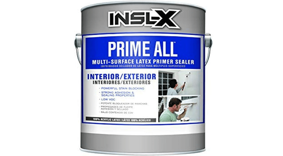 Benjamin Moore AP1000099-01 White 1 Gallon Insl-x Prime Flat Water-Based Acrylic Latex Primer, 128 Fl Oz