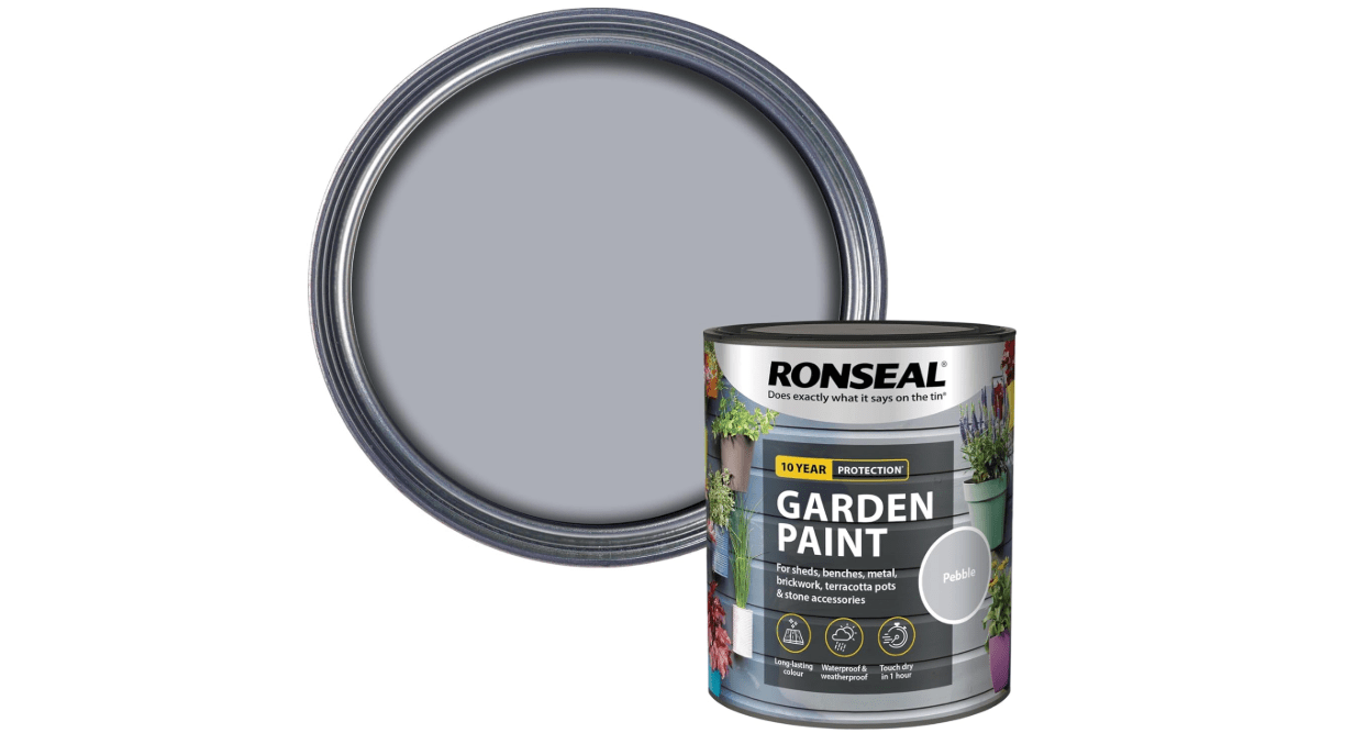 Ronseal RSLGPP750 Garden Paint, Pebble, 750 ml