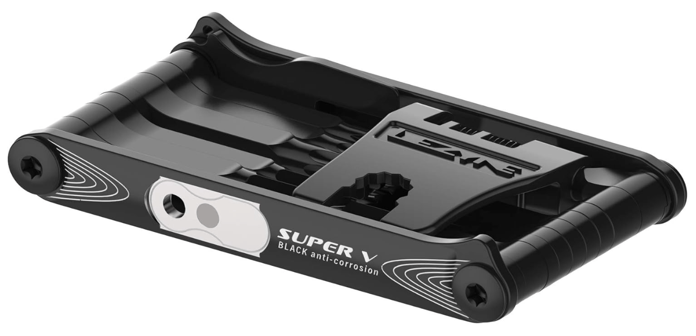 LEZYNE Super V22 Bicycle Multi-Tool, Anti-Corrosion Vanadium Bits, Hex 2/2.5/3/4/5/6/8MM, T10/T25/T30, Chain Breaker, Bike Tool