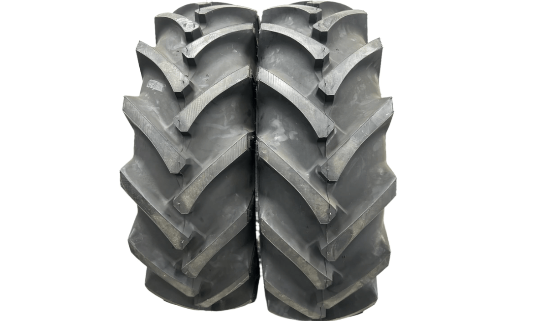 Two 13.6-28 Rear Tractor Tires R1 with Tubes 13.6x28 Lug Bar Heavy Duty