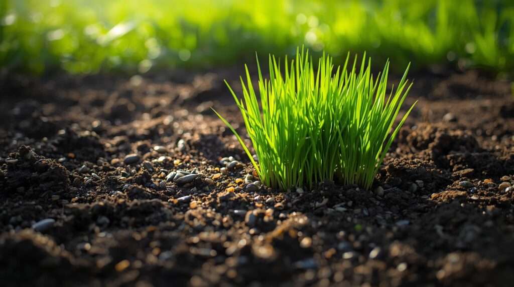 Fertilizer grass seed