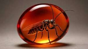 amber with insect