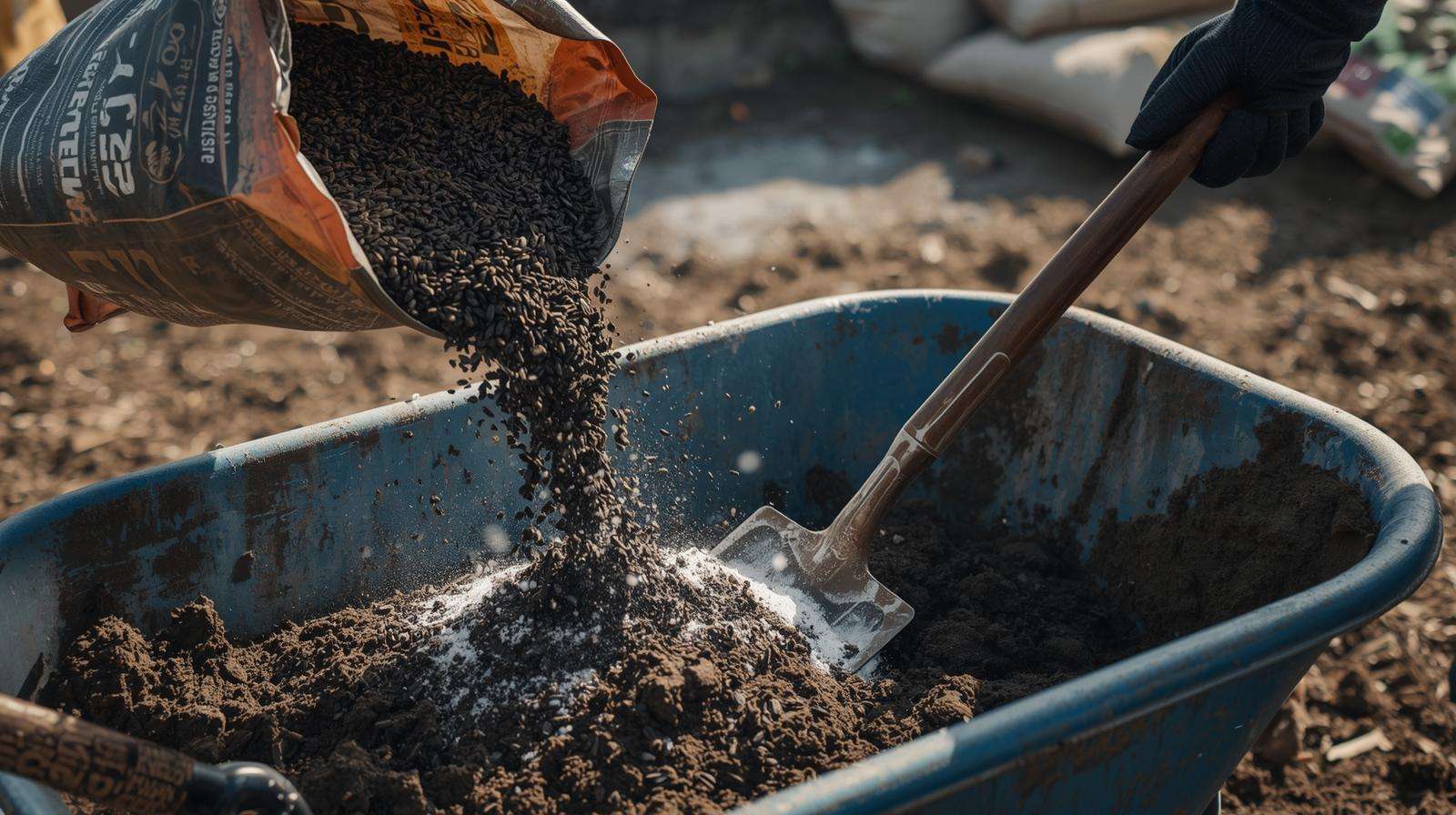 Blending 5-10-5 fertilizer with compost and zinc for micronutrient boost