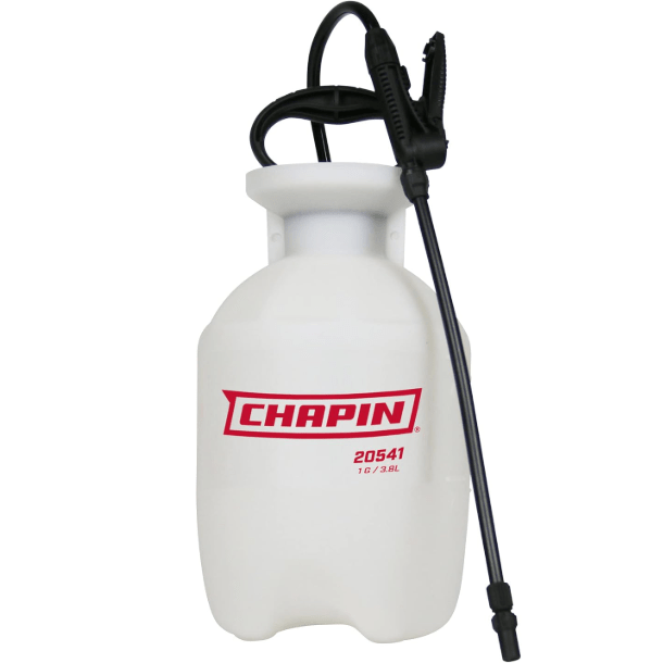 Chapin International 20541 1 Gallon Lawn & Garden Multi-Purpose Sprayer with Foaming and Adjustable Nozzles, Made in The USA, 1-Pack, Translucent White