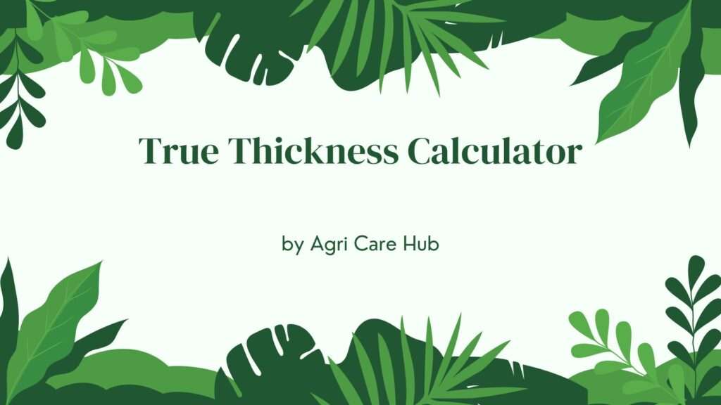 True Thickness Calculator