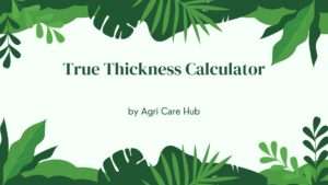 True Thickness Calculator