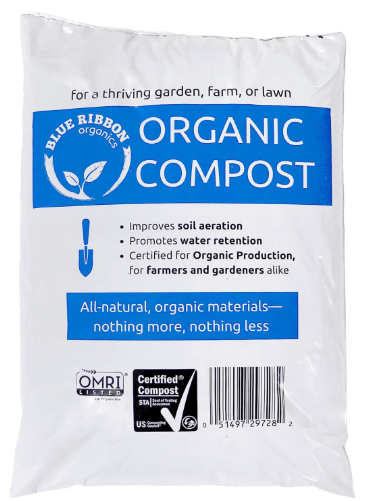 Ribbon Organics OMRI Certified Organic Compost Size: 7.9 Gallons, 32-35 Pound Bag