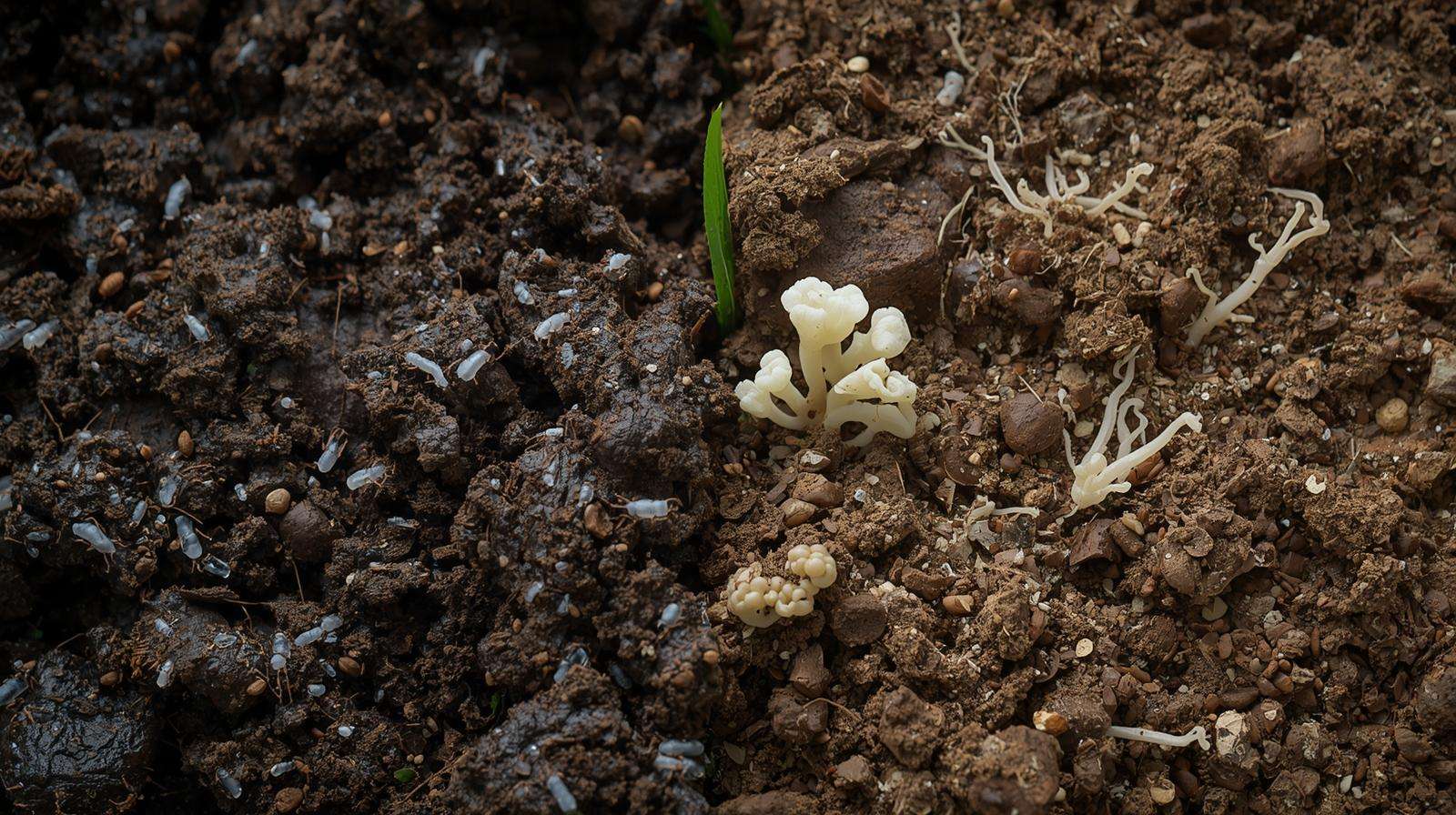 soil compaction vs aeration effect on root aphid populations