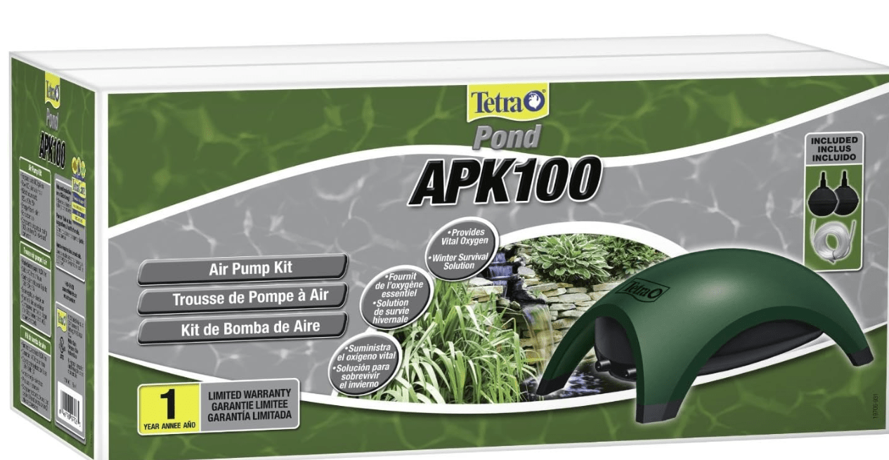 Tetra Pond Air Pump Kit, Provides Vital Oxygen to Pond Water (19706), Green