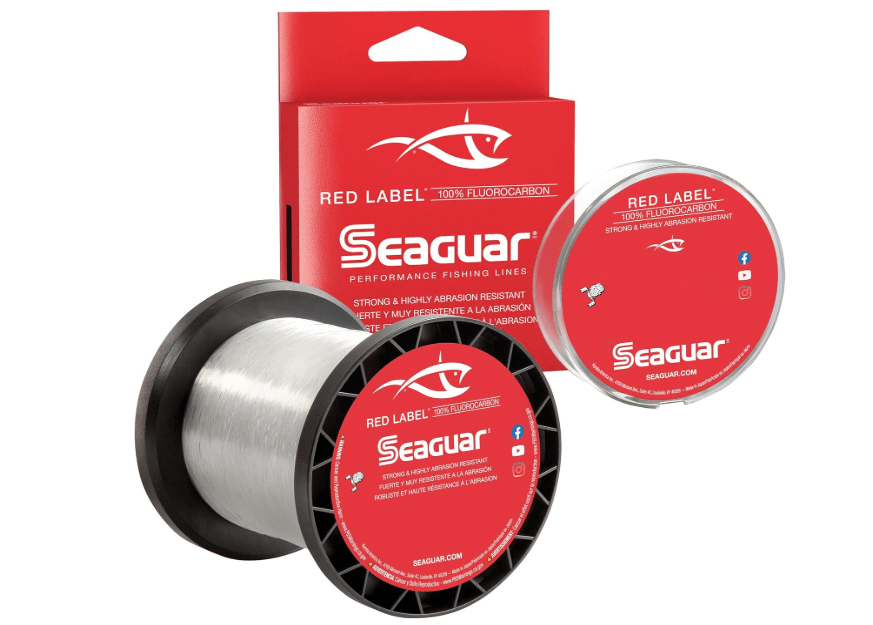 Seaguar Red Label Fishing Line for Power Baits & Heavy-Duty Applications, Freshwater, 100% Fluorocarbon, Clear, Multiple Sizes