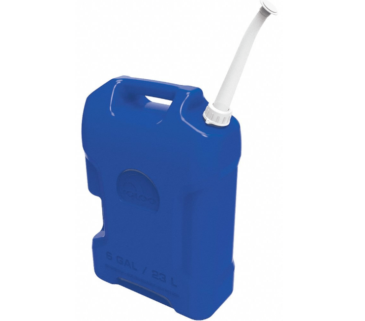 Igloo Water Container, 6 gal, Blue