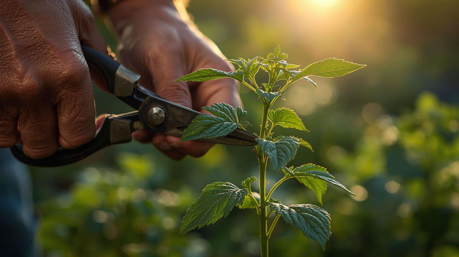 Cut-and-come-again harvest technique for methi leaves to achieve multiple yields every 15 days.