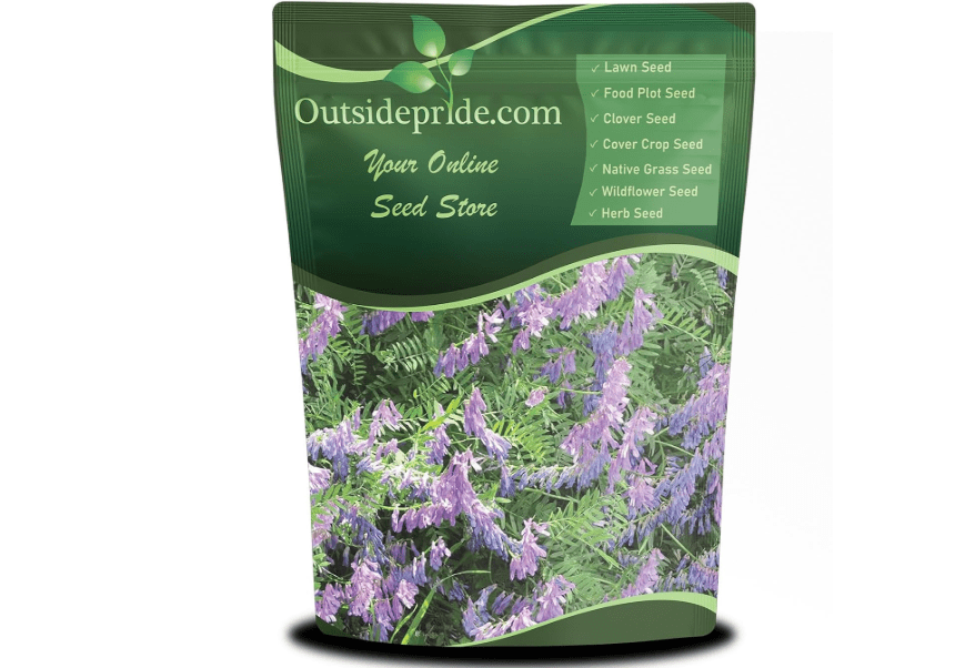 Outsidepride Hairy Vetch Cover Crop Seeds - 1 Lb Cold Tolerant, Winter Hardy - Ideal for Soil Improvement, Green Pasture, Hay & Livestock Forage - Pollinator Friendly Garden Seeds, Ground Cover