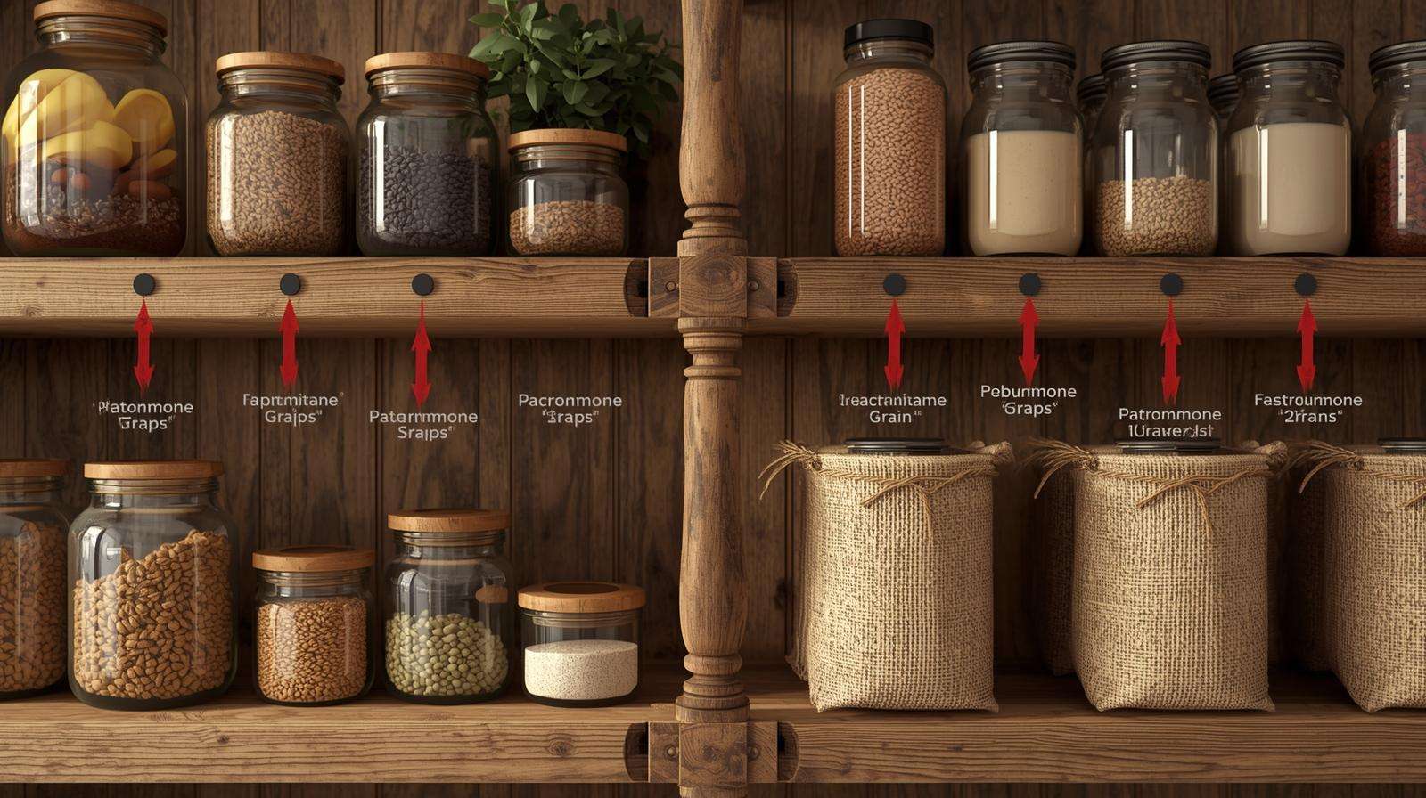 Pantry moth trap placement guide showing optimal height and spacing on shelves