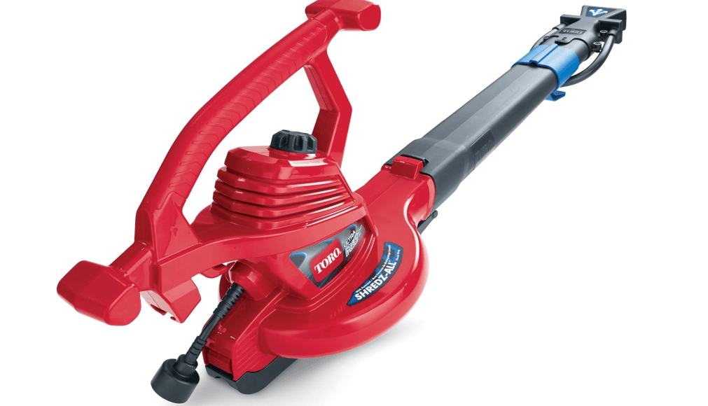 Toro 51621 UltraPlus Leaf Blower Vacuum, Variable-Speed (up to 250 mph) with Metal Impeller, 12 amp,Red