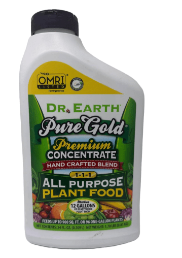 Dr. Earth Pure Gold All Purpose Liquid Plant Food 24 oz Concentrate