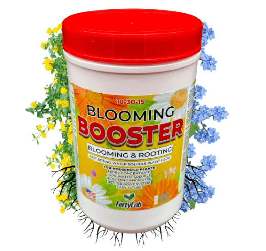 Bloom Booster - Flower Fertilizer for Indoor and Outdoor Plants - Blooming Promoter - Potted Plant Food - Water Soluble Flower Fertilizer - for Roots and Flowers - Tech Grade Raw Materials (3lb)