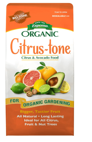 Espoma Organic Citrus-Tone 5-2-6 Natural & Organic Fertilizer and Plant Food for All Citrus, Fruit, Nut & Avocado Trees; 4 lb. Bag. Promotes Vigorous Growth & Abundant Fruit