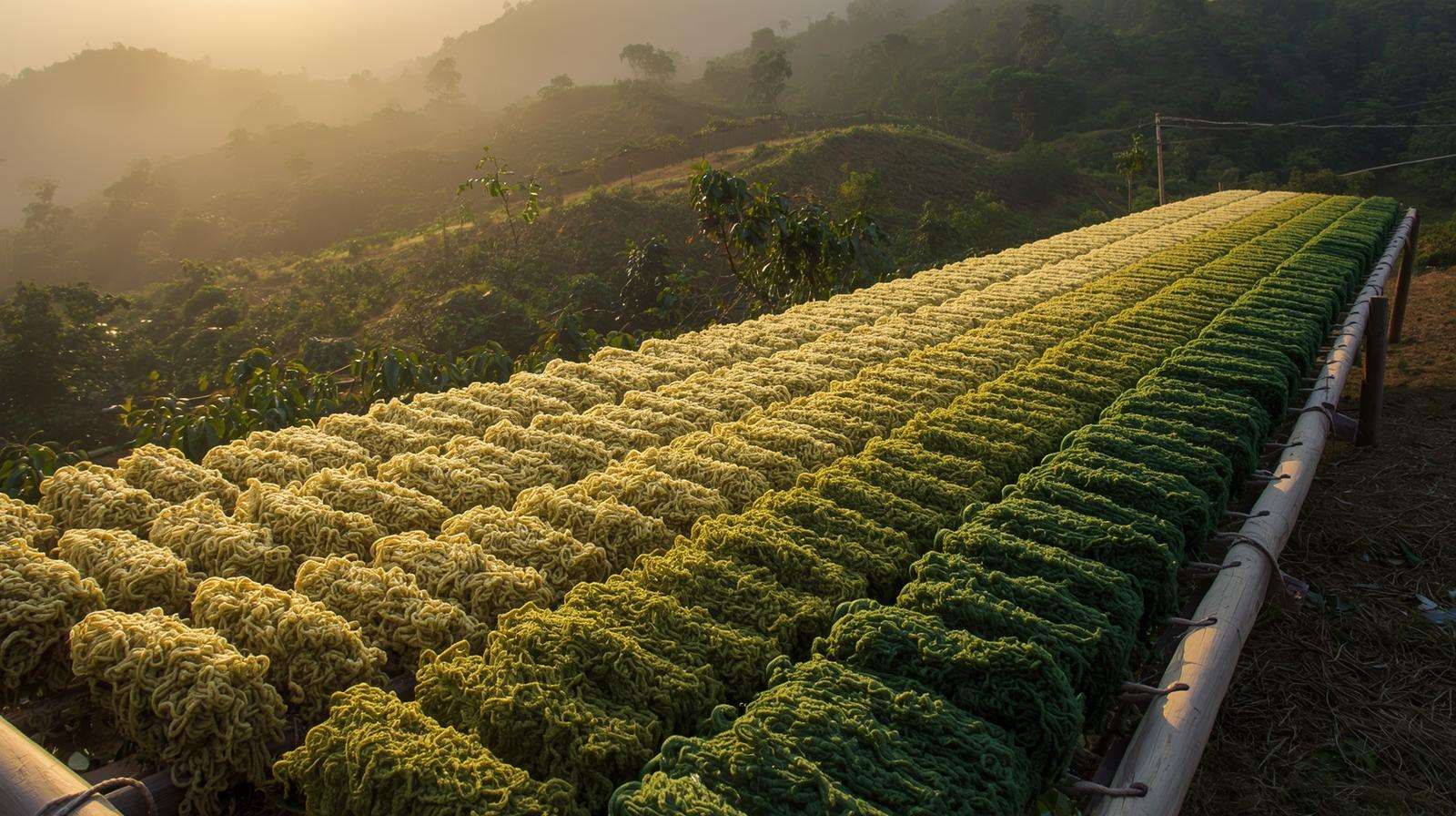 Dark-green sheep urine patch delivering 800 kg N/ha exactly where planned in regenerative wool night-pen system.
