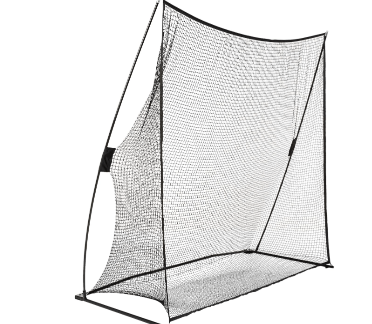 Amazon Basics Portable Driving Practice Golf Net, Black, 7' x 7' 