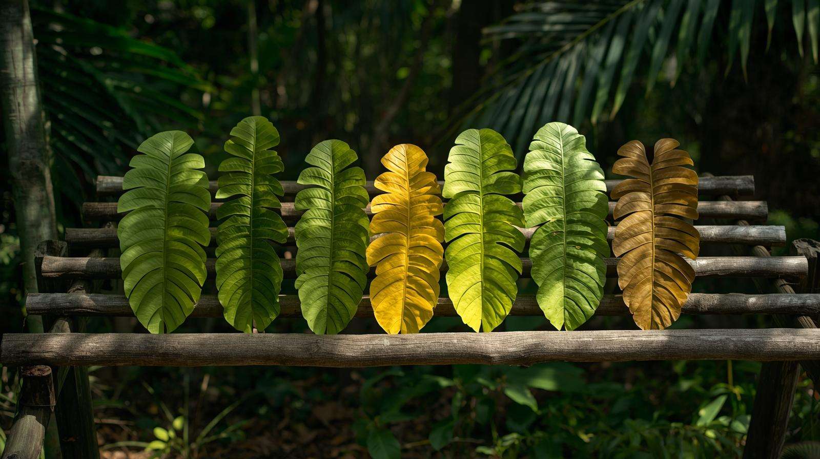 Air-drying soursop leaves in shade to preserve health benefits of soursop leaves for tea.