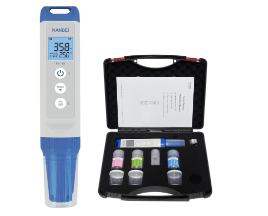 lab ph Meters with ATC with NANBEI 0-32% Brix Meter Refractometer with ATC
