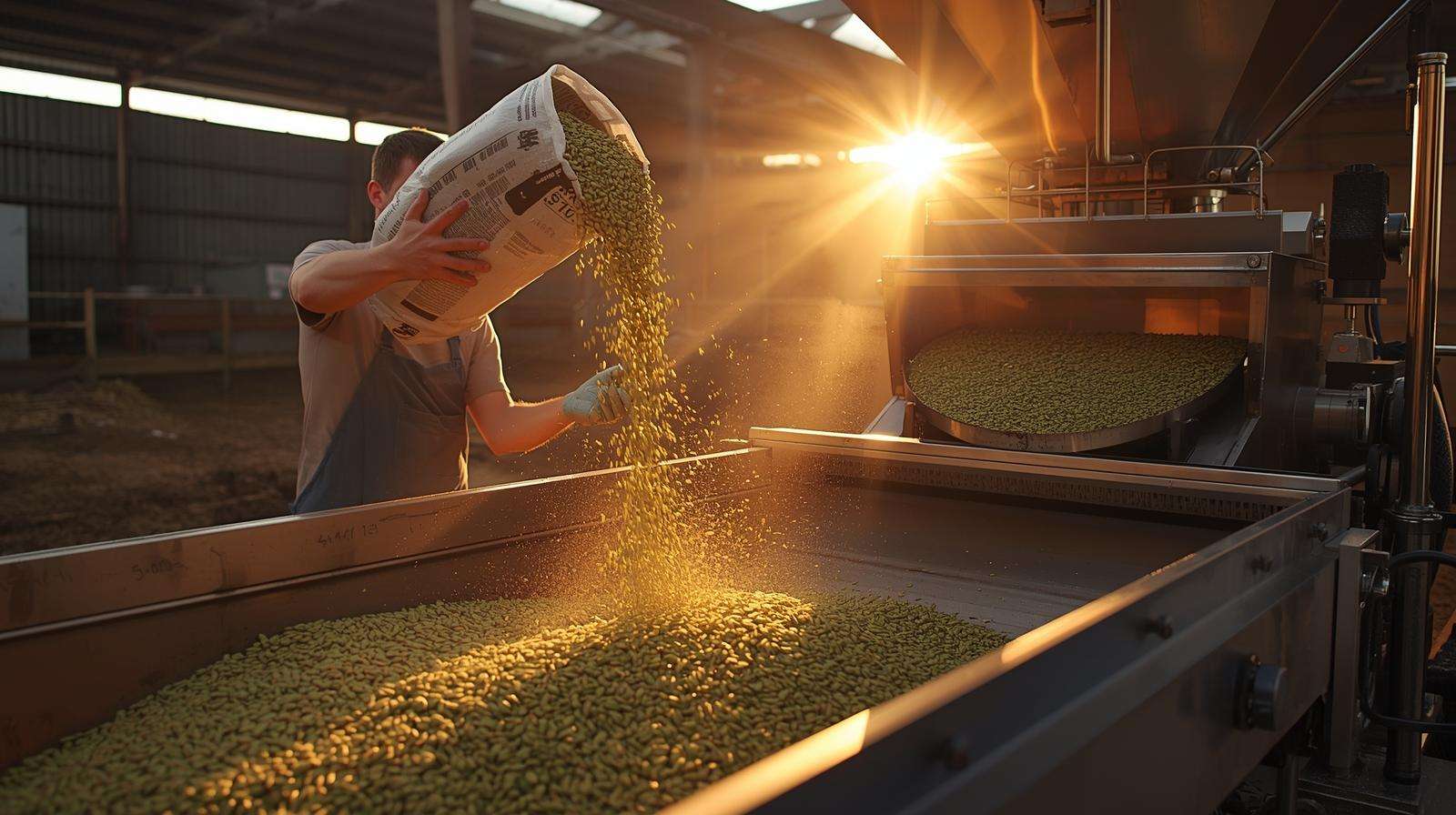 Professional cleaning of harvested rye grass seed to 99.9% purity for next season planting.