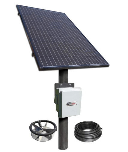 Solar Pond & Lake Aerator - 1 Diffuser for 1 Acre or Less, Battery-Free Air Pump, Large Outdoor Pond Aerator