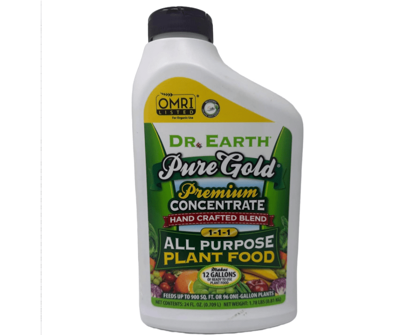 Dr. Earth Pure Gold All Purpose Liquid Plant Food 24 oz Concentrate