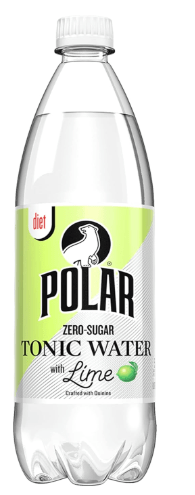 Polar Beverages Diet Tonic Water with Lime, 33.8 Fluid Ounce