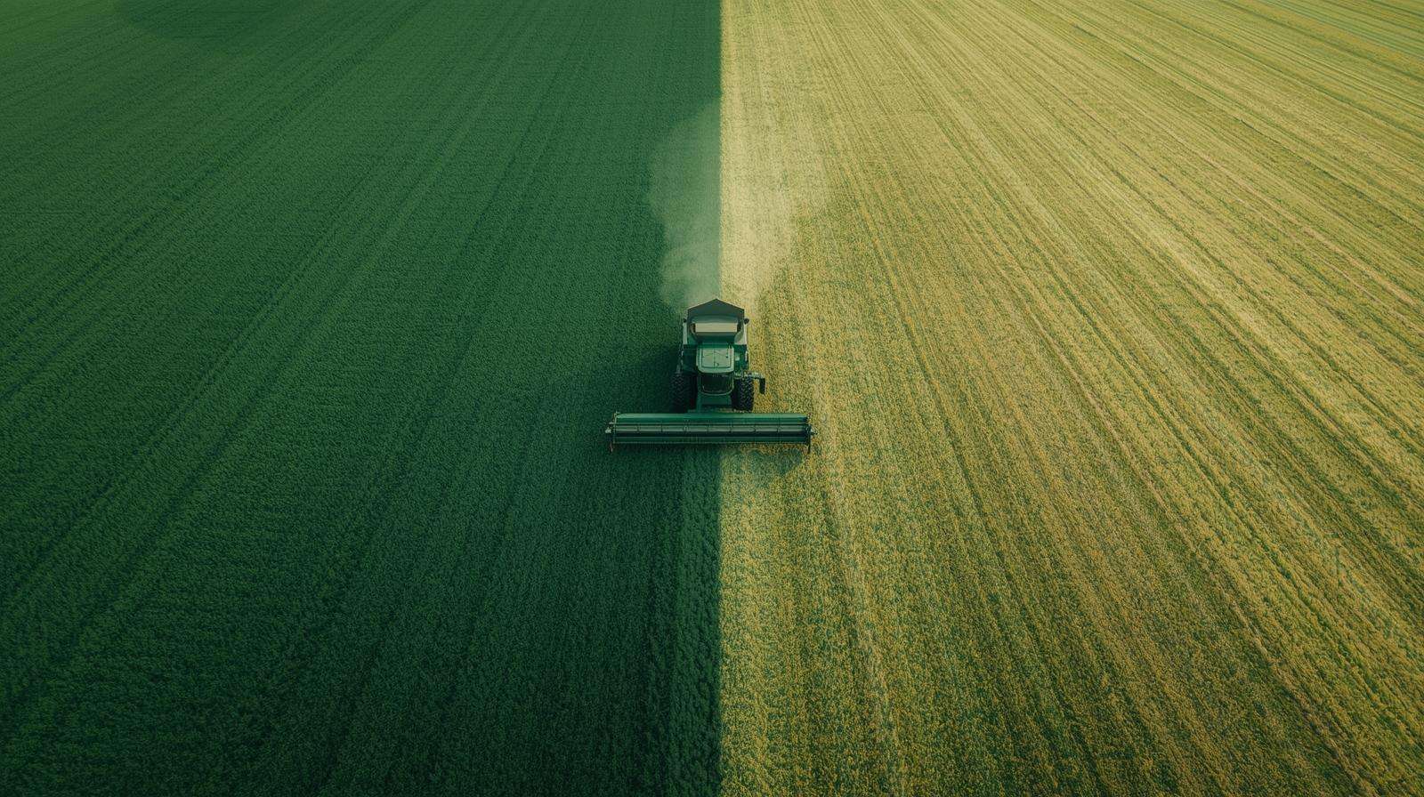 Drone view of split-potassium trial showing 260 lb/acre alfalfa seed gain