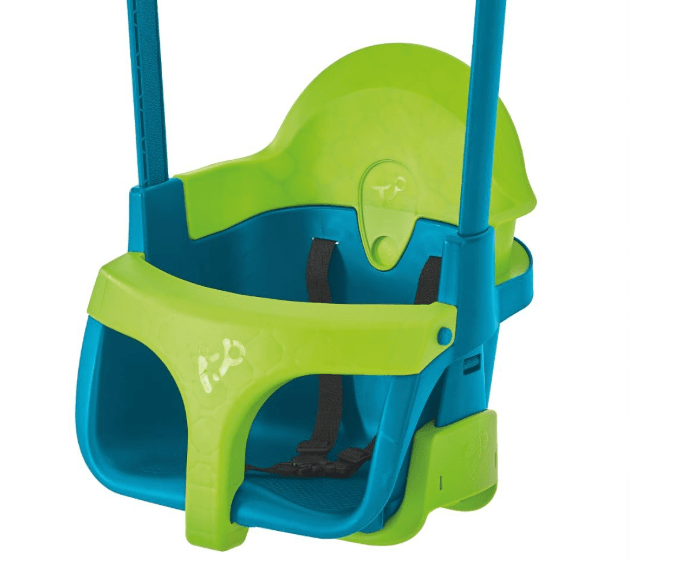 TP Toys Baby Swing - Comfy Toddler Swing Seat, Kids Outdoor Toys, Quadpod Adjustable 4-in-1 Swings Chair, Secure, Safe Quick Click Locking System, Durable, Easy Installation, Ages 6 Months - 8 Years